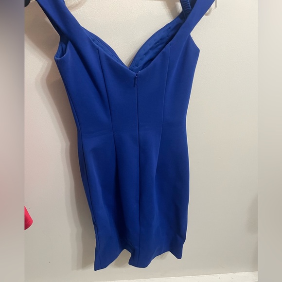 Sherri Hill Designer Bodycon Dark Blue Homecoming Formal Prom Dress Size 0 - Picture 3 of 3